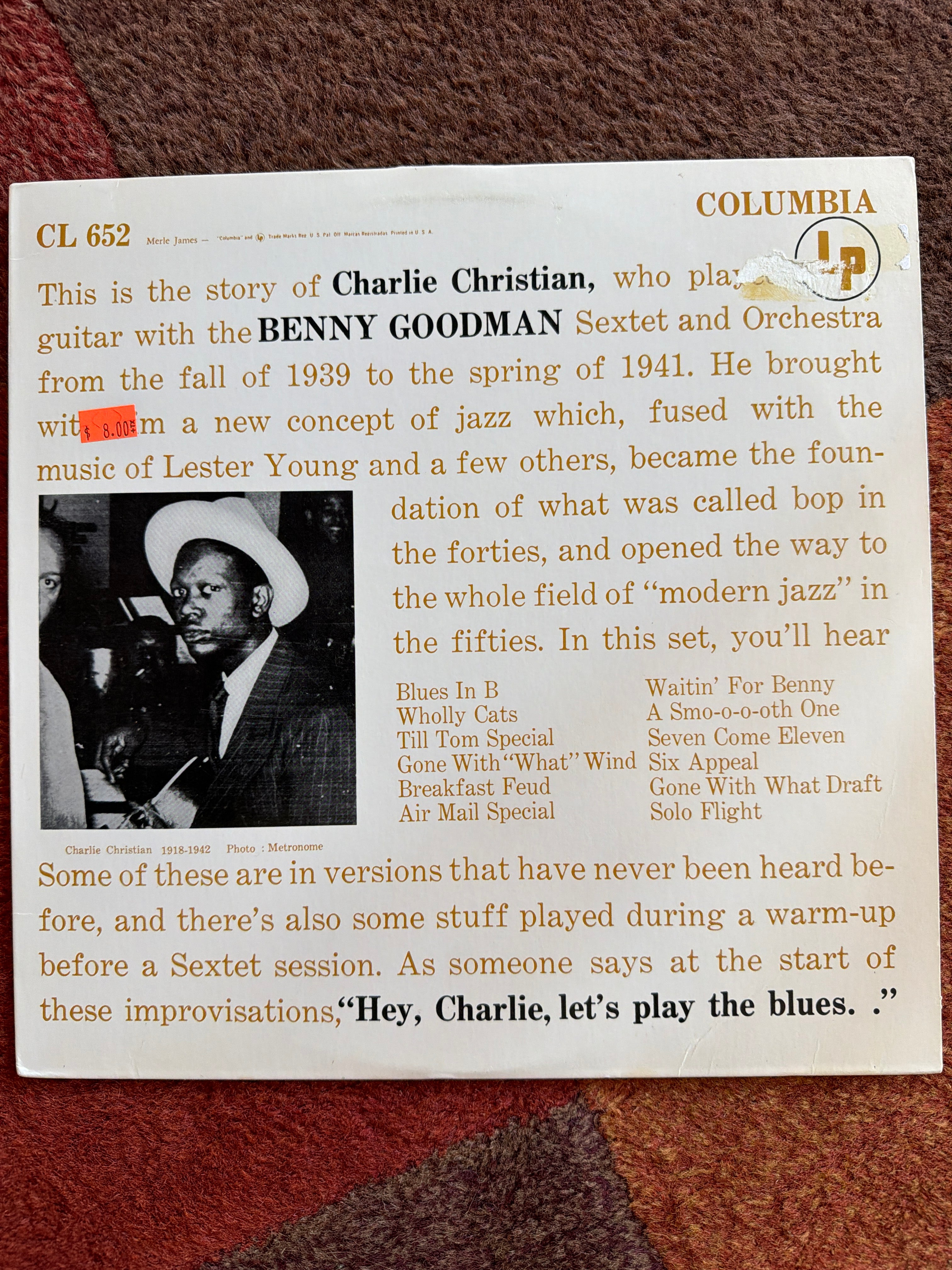 Charlie Christian With Benny Goodman Sextet - With The Benny Goodman Sextet And Orchestra