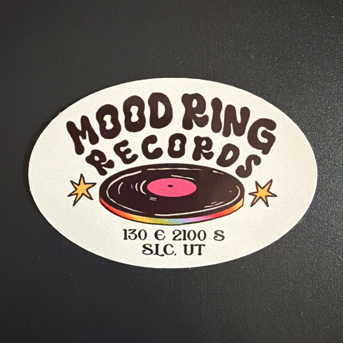 Mood Ring Records Sticker (small, oval)