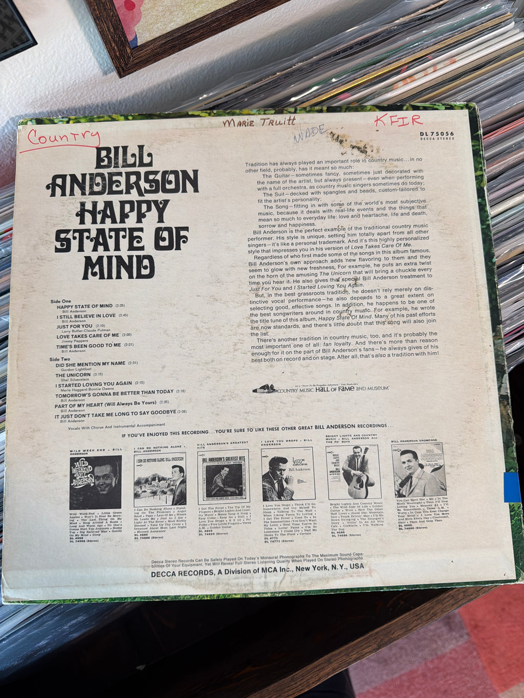 Bill Anderson - Happy State Of Mind