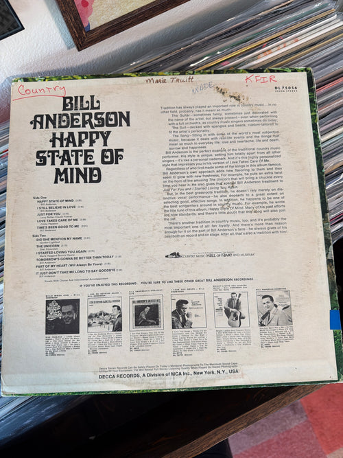 Bill Anderson - Happy State Of Mind