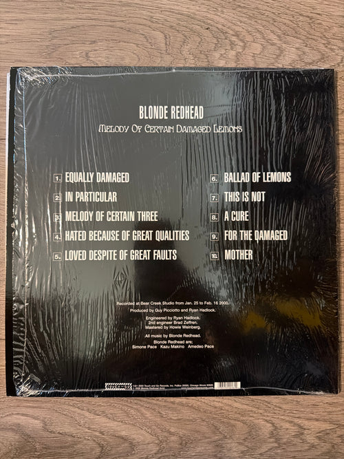 Blonde Redhead - Melody Of Certain Damaged Lemons