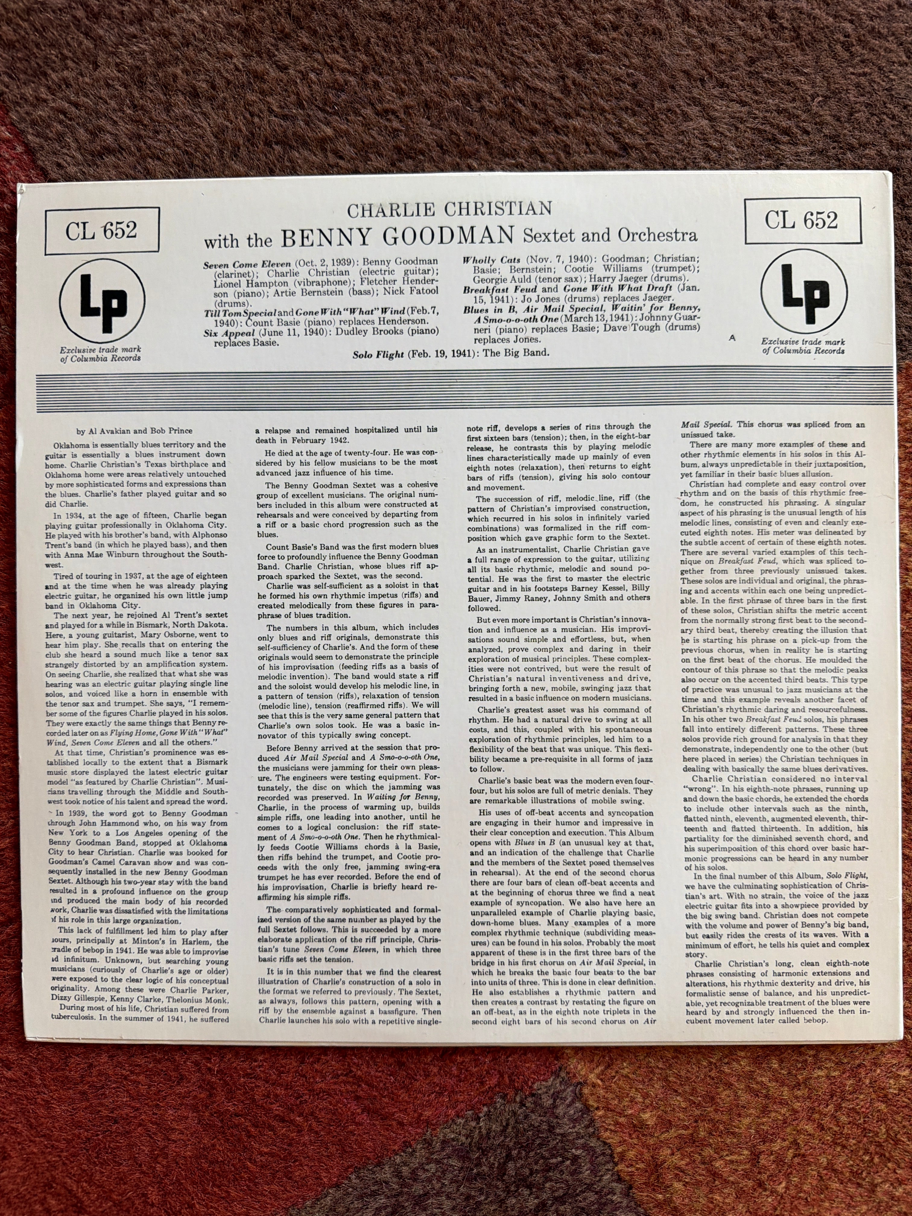 Charlie Christian With Benny Goodman Sextet - With The Benny Goodman Sextet And Orchestra