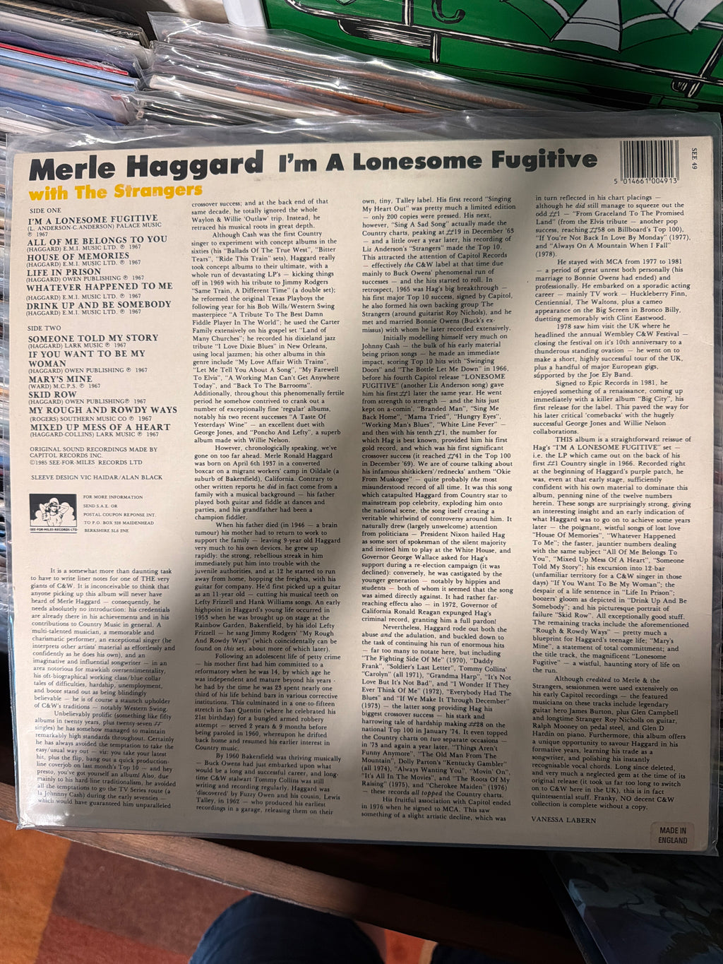 Merle Haggard - I'm A Lonesome Fugitive