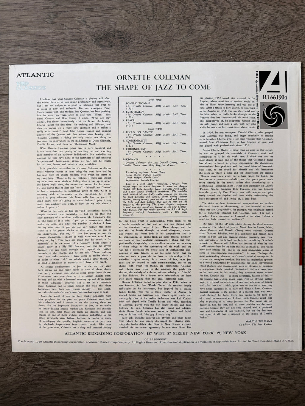 Ornette Coleman - The Shape Of Jazz To Come