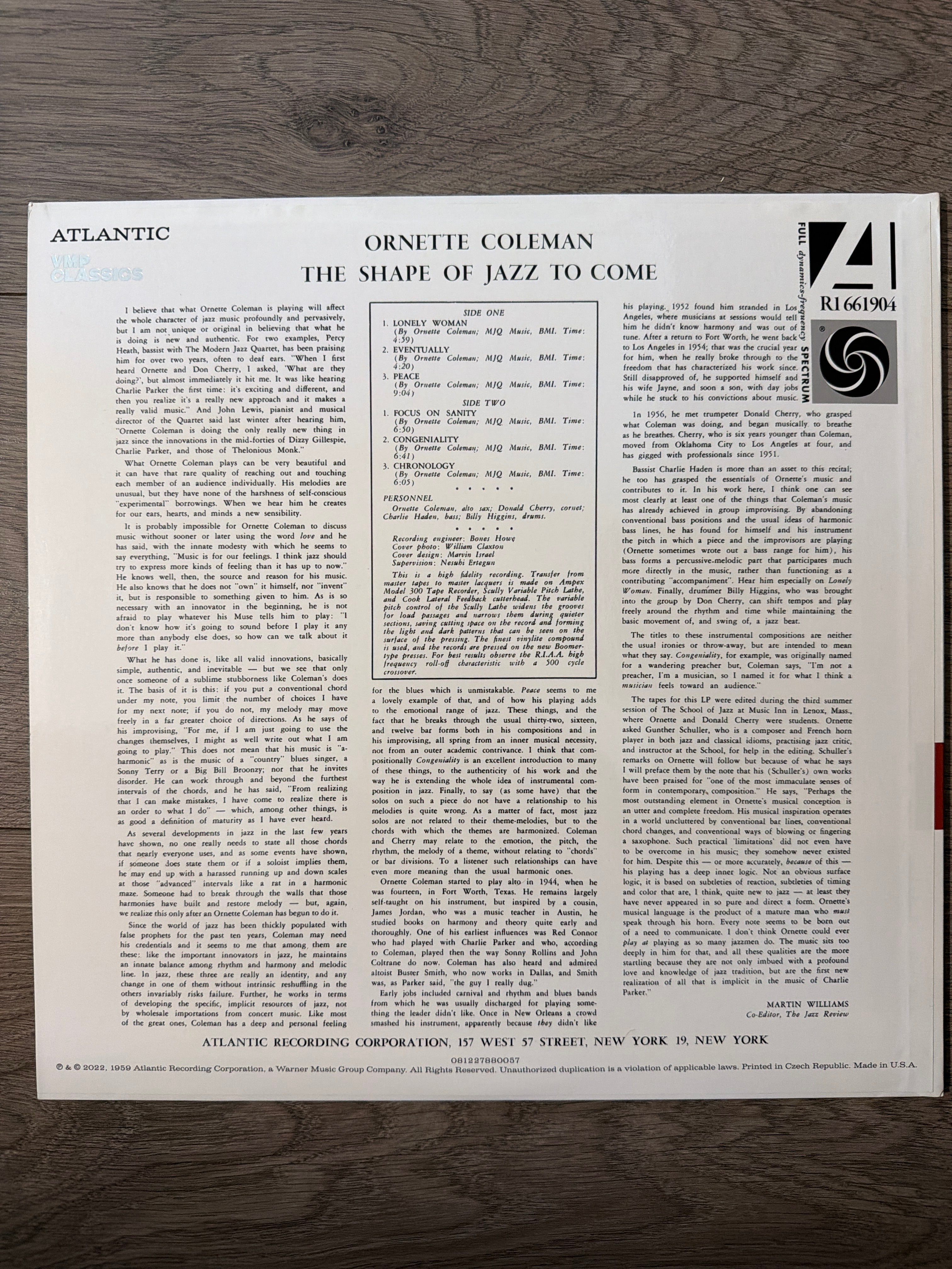 Ornette Coleman - The Shape Of Jazz To Come