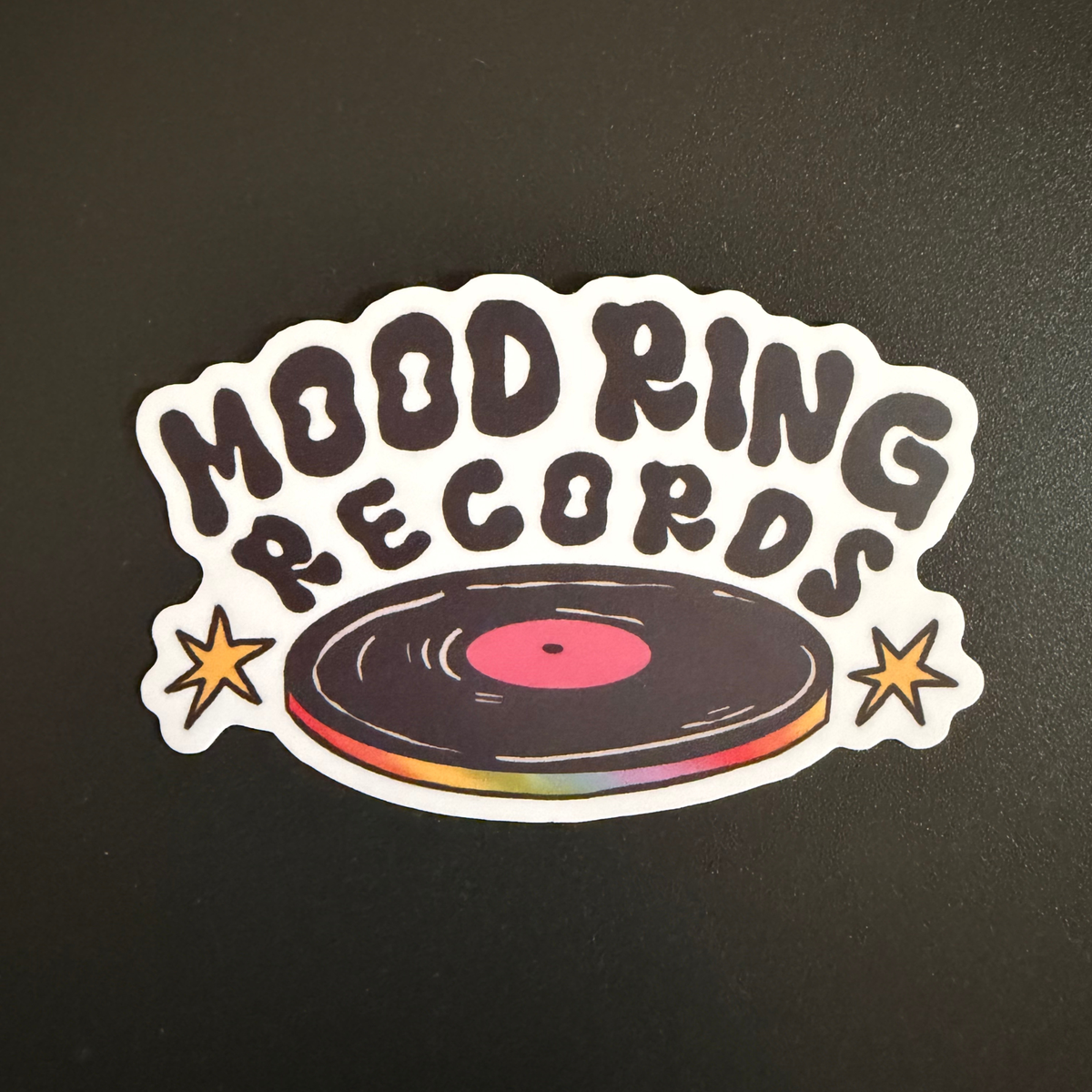 Mood Ring Records Sticker (small, die cut)